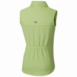 Columbia Tamiami™ Sleeveless Skjorta Flickor LjusGröna (XHIBD3089)